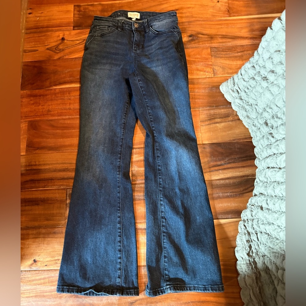 Shyanne Dark Wash Flare Jeans Womens 27x34 Western Bootcut Cowgirl Denim‎ (1109)